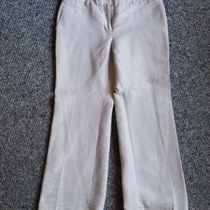 Loft wide leg cream pants